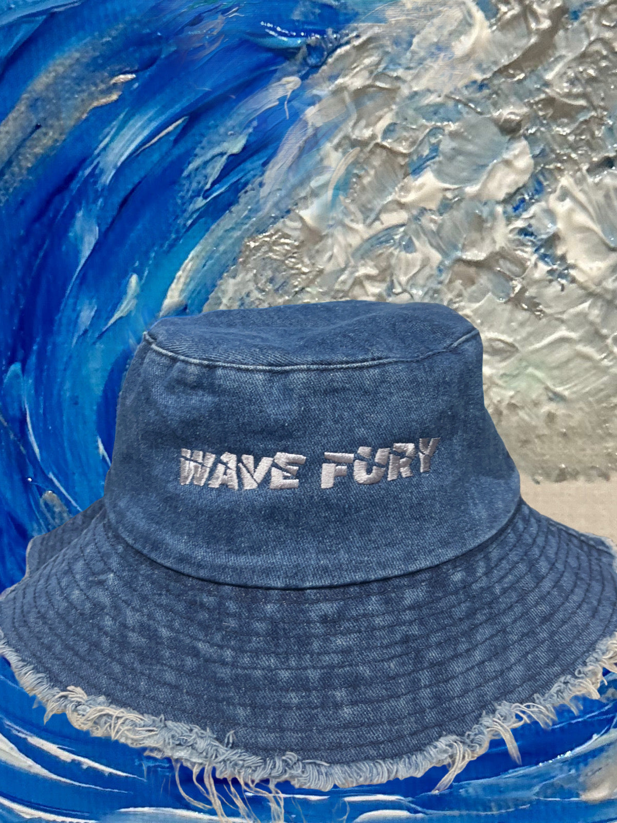 Your wave is out there somewhere - Dark Denim Surf Bucket Hat